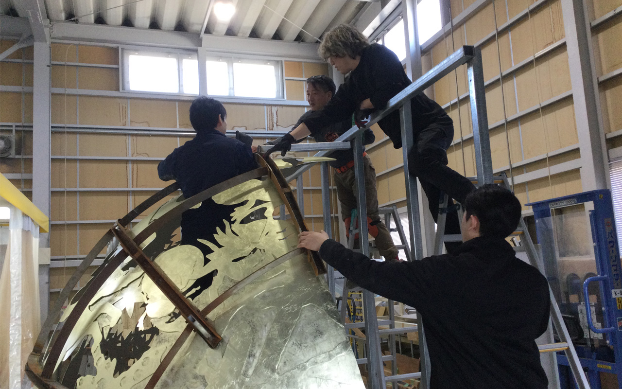 搬出の準備の様子