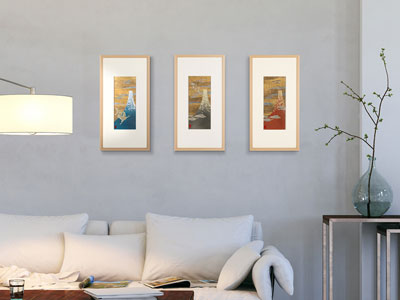 吉兆の象徴「赤富士」「龍」「鶴」が立体アートに。北斎×金沢箔の新作アート「福福箔」シリーズ登場