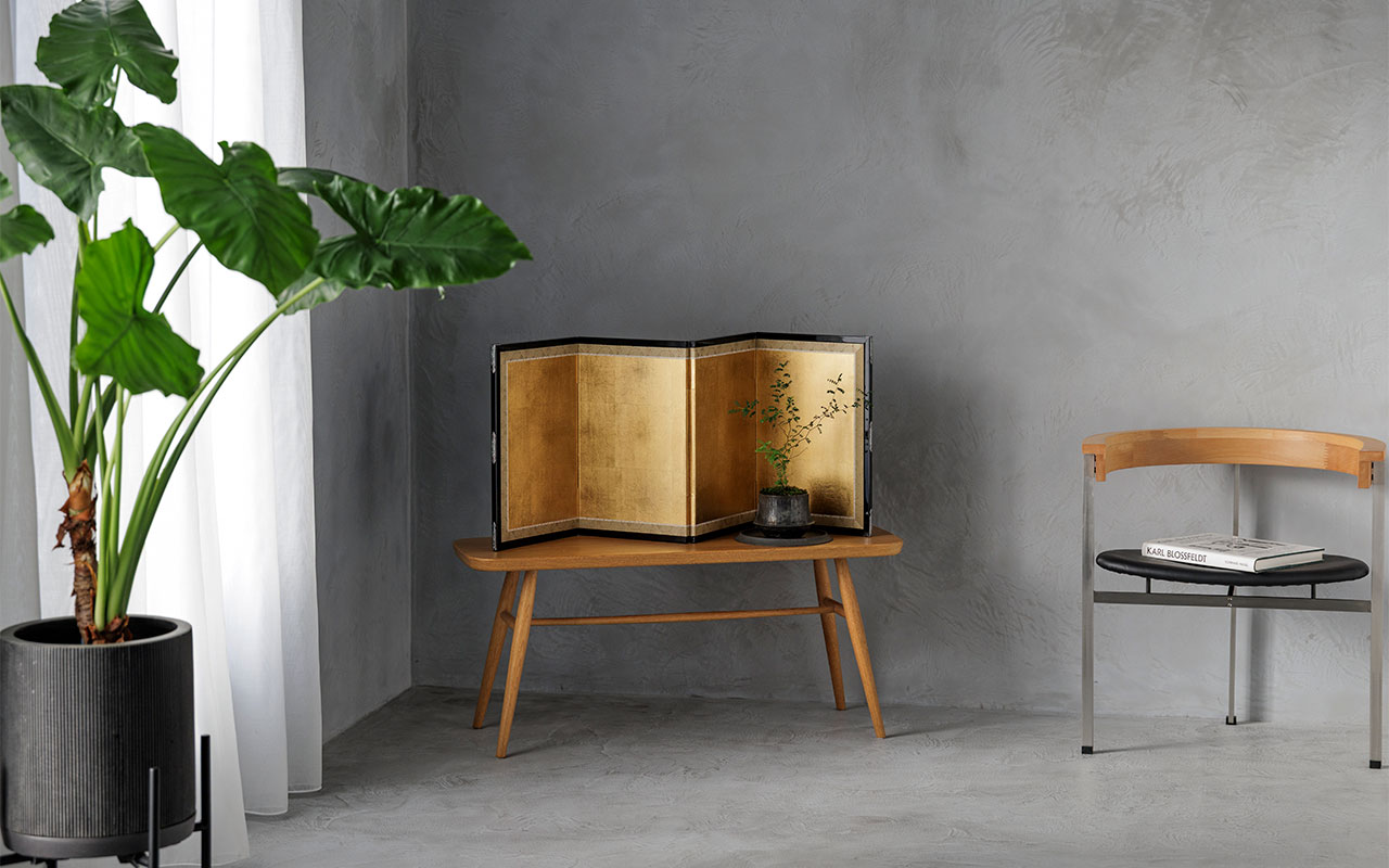 本物の職人技が生み出す、金屏風の美