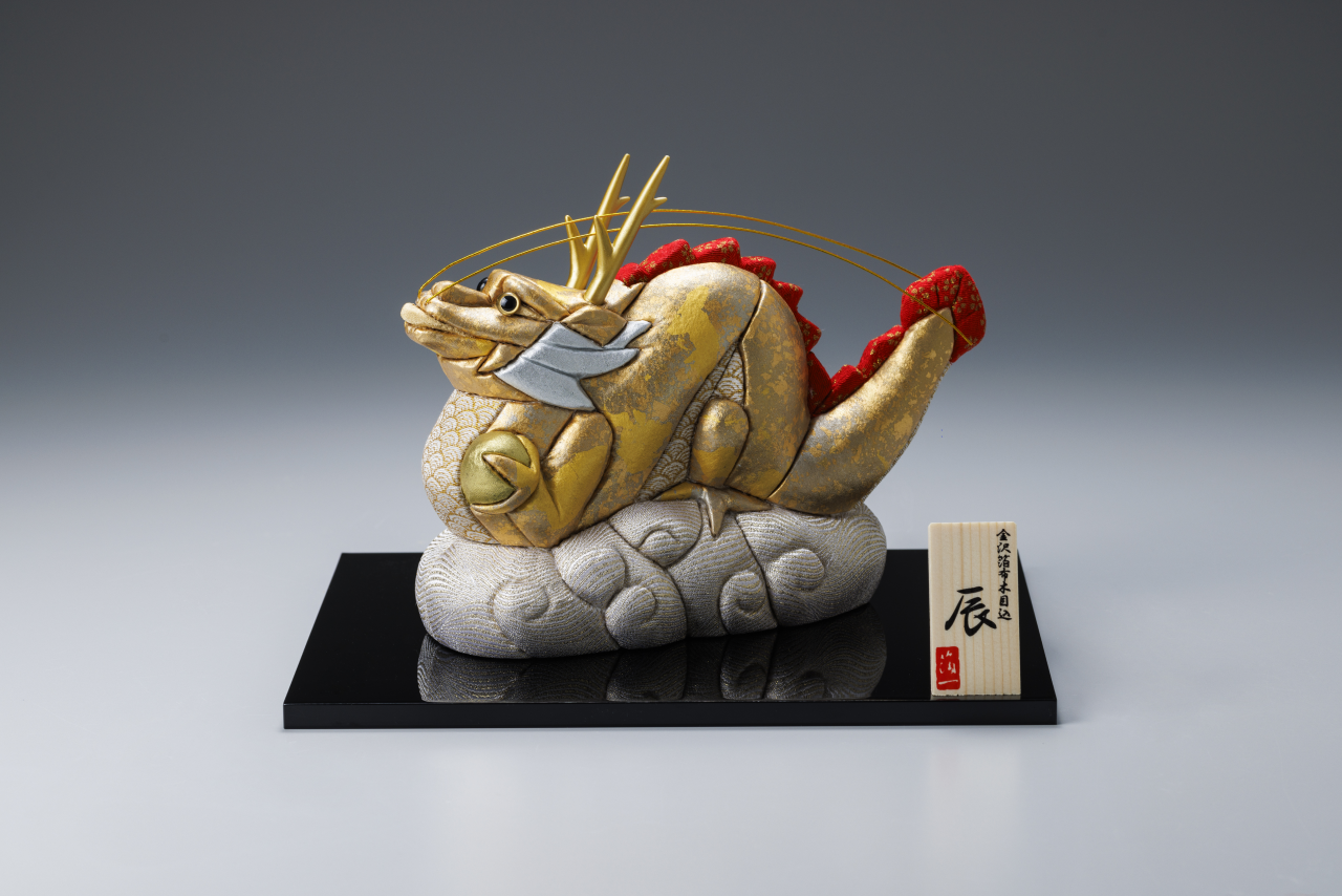 金沢箔布木目込干支辰