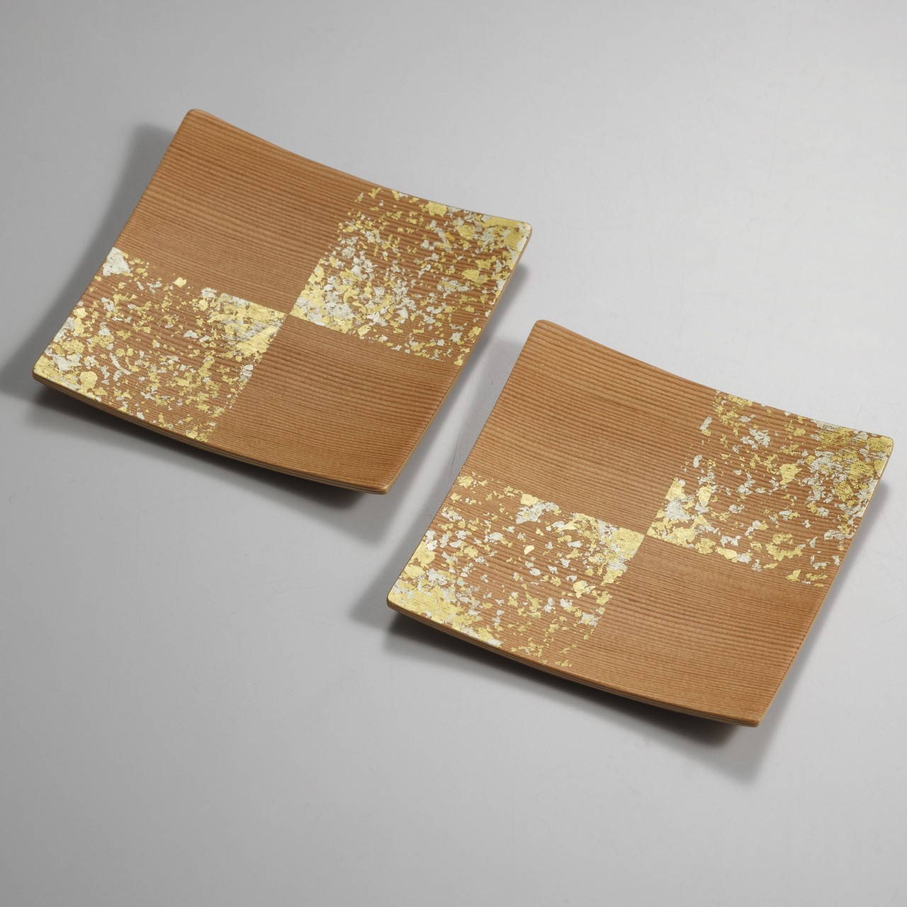 市松 木製スクエアプレート