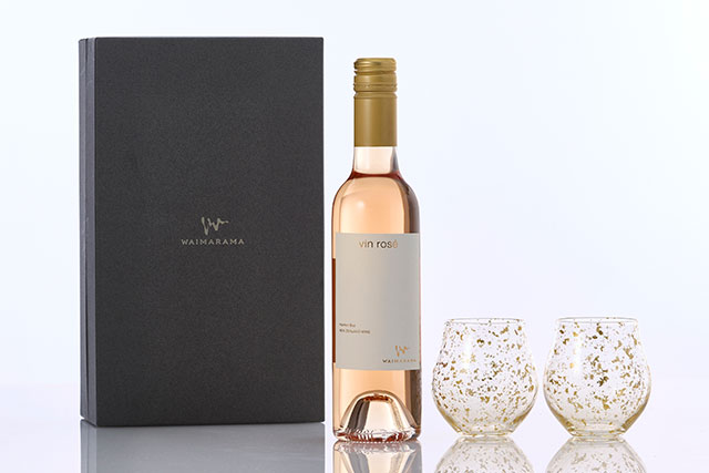 シャトー・ワイマラマ｜金箔グラスとワインのギフトセット